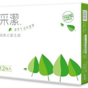 采潔抽取衛生紙(100抽x12包x6串/箱)